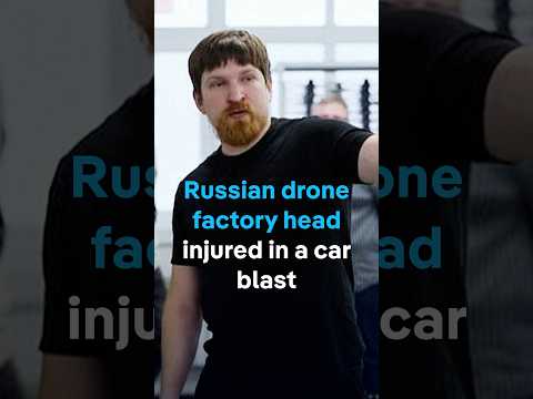 Russian drone factory head injured in a car blast | DW News