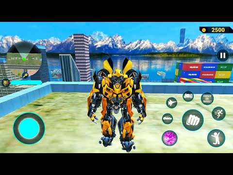 Bumblebee Multiple Transformation Jet Robot Car Game 2021 - Android Gameplay FHD (part -2)