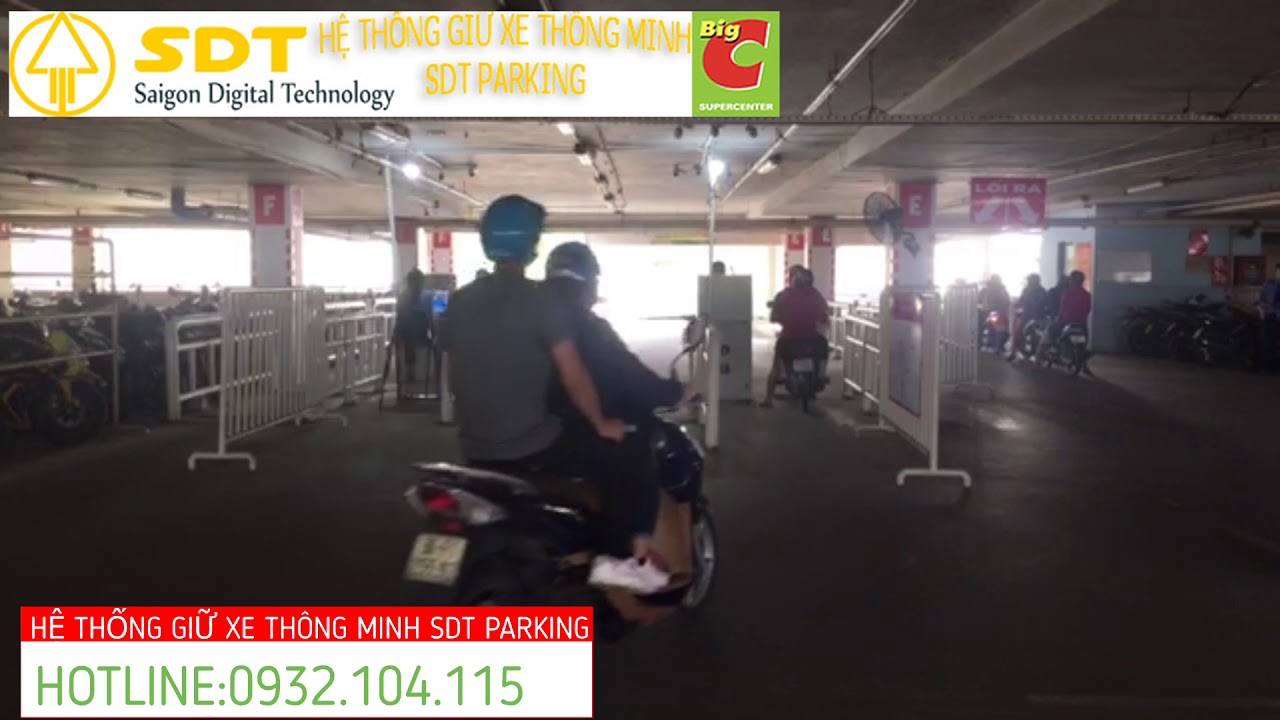 Video Máy Giữ Xe Thông Minh Lắp Đặt Tại Siêu Thị BigC Đồng Nai