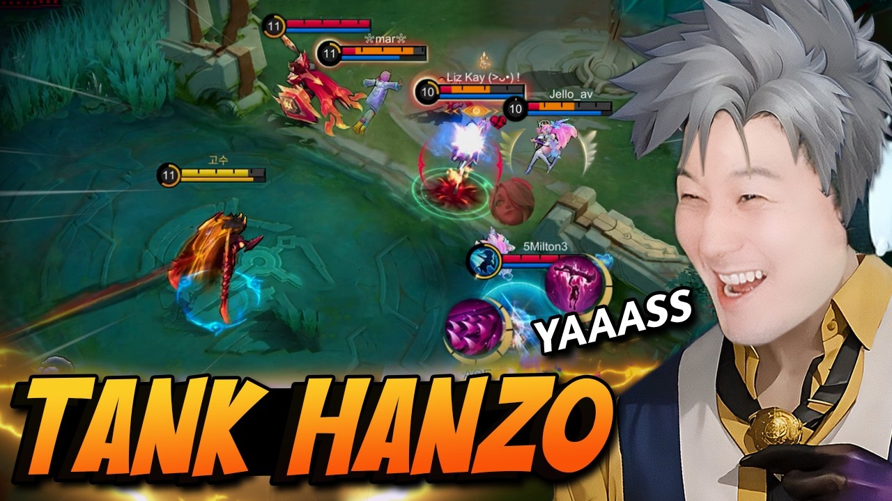 Tank build Hanzo!? Solo Queue Jungle Auto win | Mobile Legends
