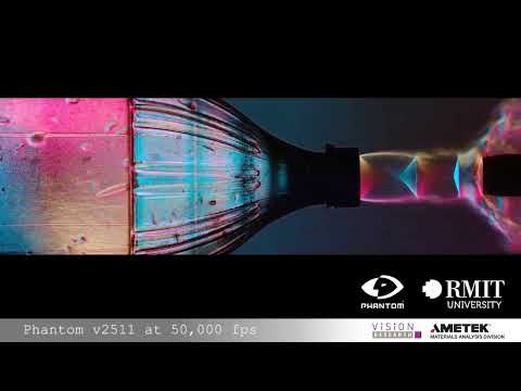 Phantom v2511 Ultrahigh Speed Camera    Capturing pressure changes with Schlieren imaging