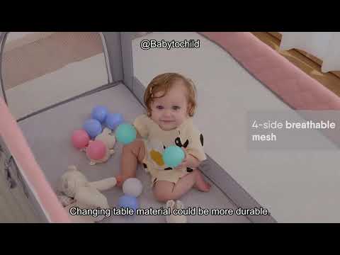 BabyBond Baby Bassinet, 3 in 1 Bassinet Bedside Sleeper with Washable Soft Mattress and Sheet, 6 Height Adjustable Bedside Crib, 4-Sided Mesh Bedside Bassinet for Baby video review thumbnail