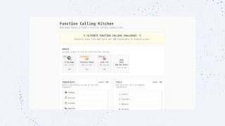 Gemini 3 Flash: Orchestrate a function call kitchen