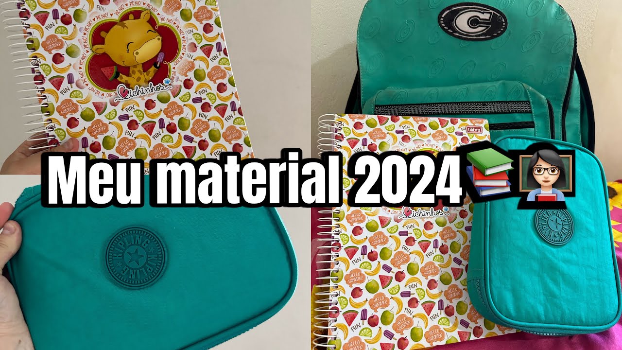 Meu material 2024 📚👩🏻‍🏫 (sendo professora)