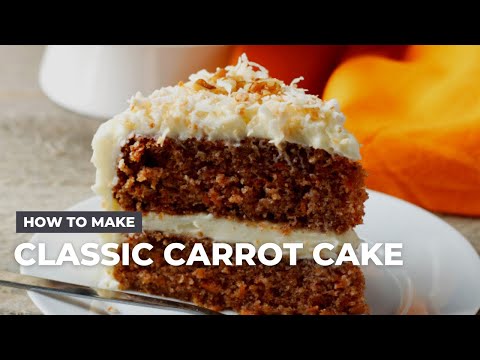 How to Make Classic Carrot Cake with Cream Cheese Frosting