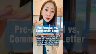 Pre-Approval vs. Commitment Letter #トロント#トロント日本人リアルター＃オンタリオ #カナダ移民＃日本人リアルター＃海外不動産＃不動産エージェント＃カナダ永住権