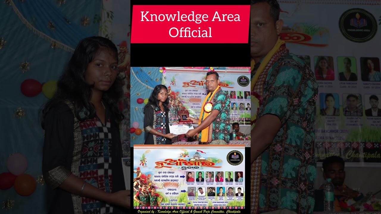 Knowledge Area Official presents awards and recognition to students🥰
