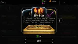 Open Elite Pack & Equipment pack in Mortal Kombat X Android