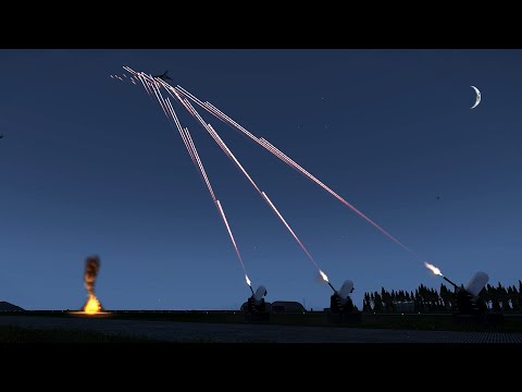 Су-25СМ vs Phalanx CIWS - Defense System - C-RAM - Military Simulation