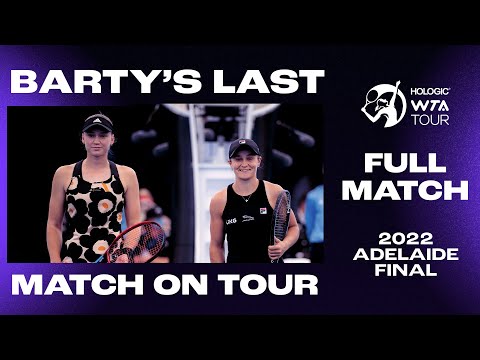 Теннис Ash Barty's LAST EVER match on Tour Adelaide 2022 Final vs. Elena Rybakina in full!