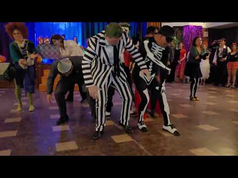 Voodoo Lindy team performing at Soul-O-Ween 2022