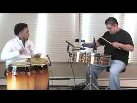 Erik Piza and Orlando Vega percussion performance