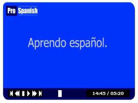 *New* Learn Spanish - ProSpanish Verb Course: Lesson 1