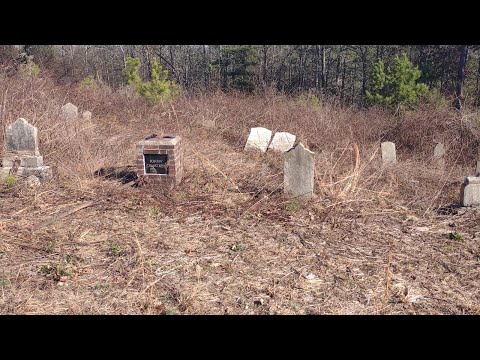 Clearing the thorns at Kirby Cemetery