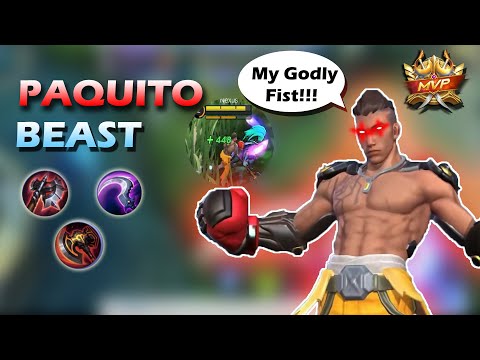 PAQUITO BEAST 100%🐱‍🚀 | PAQUITO FIGHTER GAMEPLAY | BEST BUILD 2022 | MLBB
