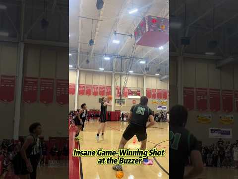 Insane Game-Winning Shot at the Buzzer.#Basketball#BuzzerBeater#HighSchool#Clutch#Shorts#USA