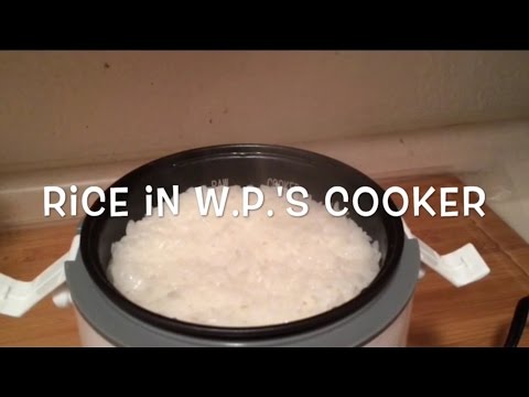 Rice in the Wolfgang Puck Rice cooker...really!