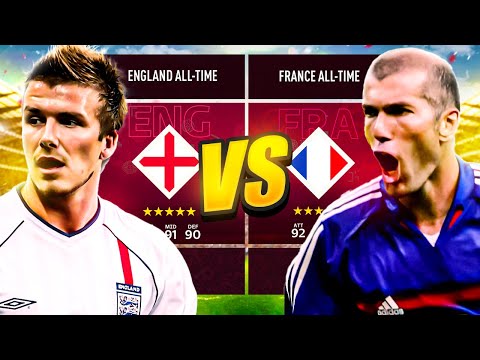 England ALL-TIME XI vs. France ALL-TIME XI... in FIFA 23