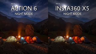 DJI Osmo Action 6 VS Insta360 X5 | NIGHT MODE | Camera Test 