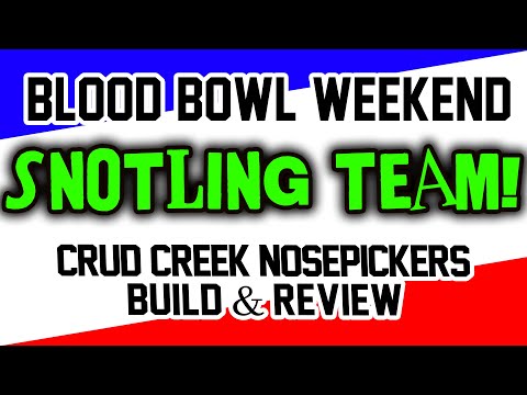 Blood Bowl Snotlings - reviewing the goofy and gross Crud Creek Nosepickers from Games Workshop
