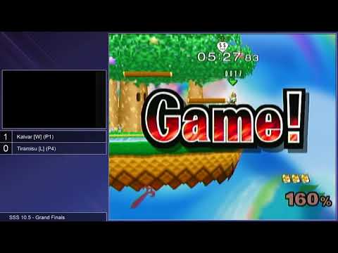 SSS 10.5 SSBM - Kalvar [W] (Marth) vs. HoG | Tiramisu [L] (Fox) - Melee GF