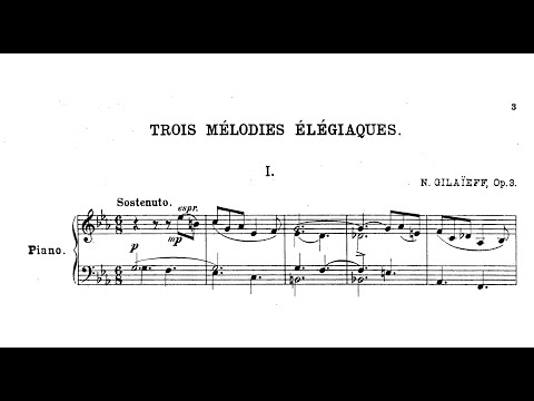 Nikolai Zhilyayev - Mélodie élégiaque, Op.3/1