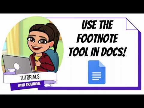 Use the Footnote Tool in Docs