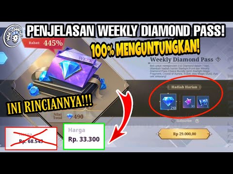 Penjelasan Weekly Diamond Pass - 100% MENGUNTUNGKAN!