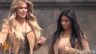 preview picture of video 'Kardashian Sisters on Sightseeing Tour In Yerevan'