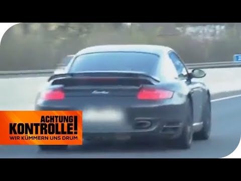 Porsche-Wahnsinn - Raser kaum aufzuhalten: Wie schnell ist er? | Achtung Kontrolle | kabel eins
