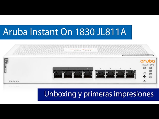 Vídeo relacionado con Aruba Instant On 1830 - Conmutador Inteligente GB de 48 Puertos, 48 x 1 G, 4 SFP, EU Europe Cord (JL814A#ABB)