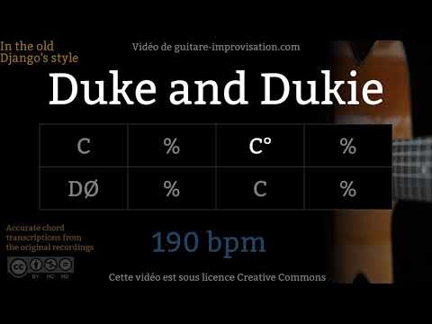 Duke and Dukie (190 bpm) - Gypsy jazz Backing track / Jazz manouche