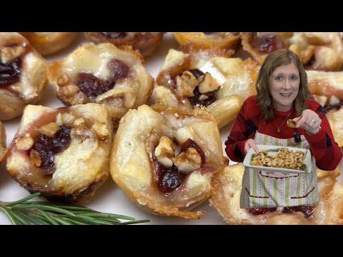 FESTIVE Brie Bites the PERFECT Party Appetizer