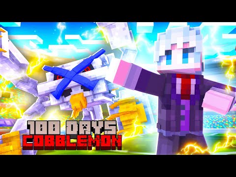 I Spent 100 Days As STEVEN STONE In Minecraft Cobblemon!