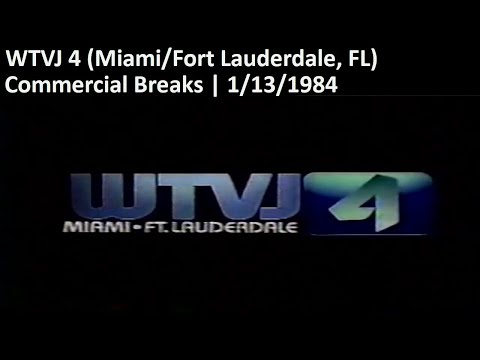WTVJ 4 (CBS) Commercial Breaks | 1/13/1984