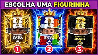 🌍 ESCOLHA SUAS FIGURINHAS DA COPA | PARTE 2 |⚽ Com novas figurinhas LENDÁRIAS | #quiz #macaquiz