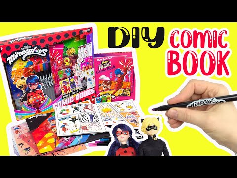 Miraculous Ladybug and Cat Noir Make Your Own DIY Comic Book Activity Kit! Learn to Draw