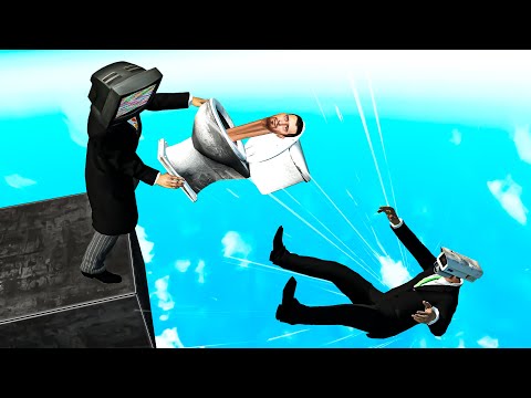 Garry's Mod - Skibidi Ragdoll Jumps (Toilet, Cameraman, TV Man, Speakerman, Projectorman) - Ep. 120