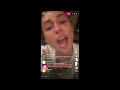 MILEY CYRUS SINGING ON INSTAGRAM LIVE