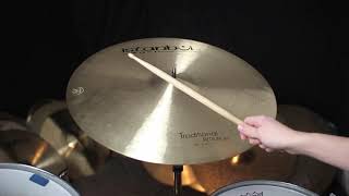 Video thumbnail for Istanbul Agop 22" Traditional Medium Ride - 3096g by The Drum Shop - Portland, Maine