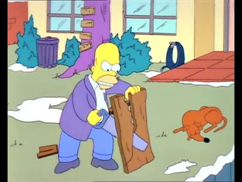 Die Simpsons - Deutsch - Homer versagt beim Bau der Hundehütte