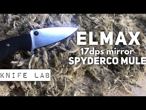 Elmax edge retention - Spyderco Mule