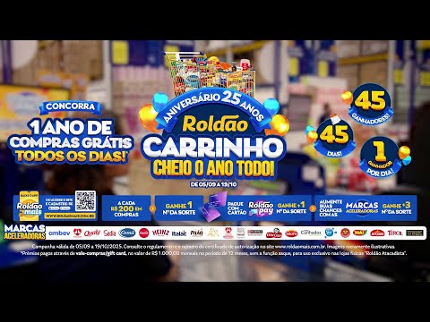 🎉🎂 O Roldão está completando 25 anos e quem ganha o presente é você!