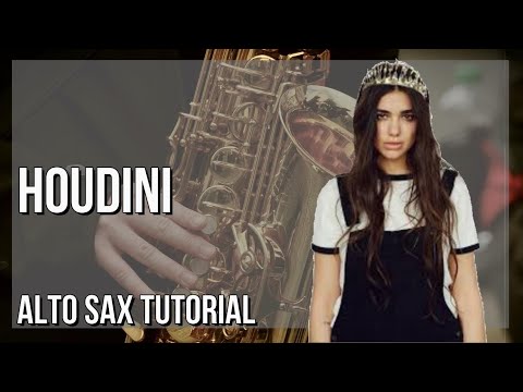 SUPER EASY: How to play Houdini  by Dua Lipa on Alto Sax (Tutorial)