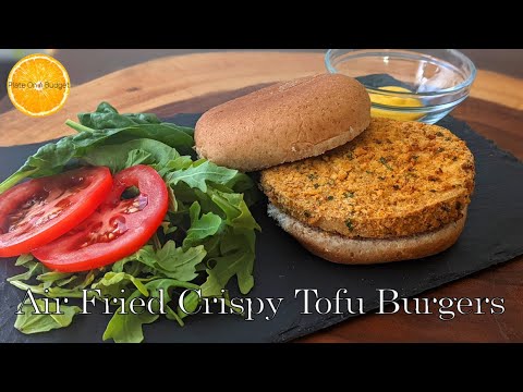 AIR FRYER TOFU BURGERS - SUPER CRISPY! THE ULTIMATE HACK!