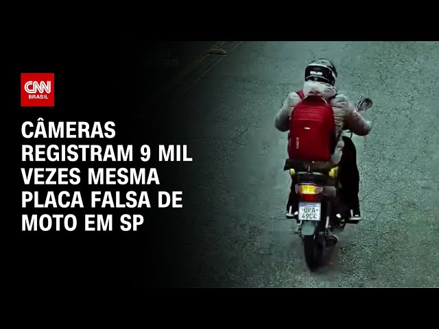 Câmeras da prefeitura registram 9 mil vezes mesma placa de moto falsa em São Paulo | CNN 360º