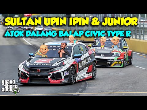 Racing Civic Type R Tok Dalang Sultan Upin Ipin Happy - GTA V Sultan Upin Ipin Special