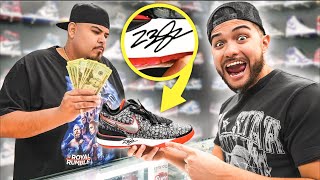Selling Fake Autographed Lebrons To Sneaker Stores!