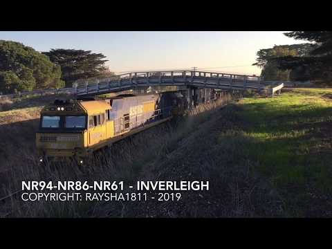 6MP4 - NR114-NR40(Toll) & 3PM4 - NR94-NR86-NR61(Steel) Inverleigh - Australian Trains by Raysha1811