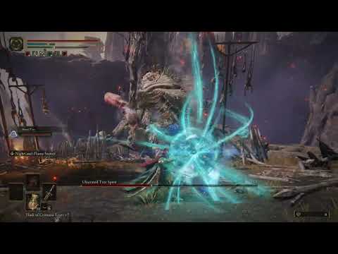 ULCERATED TREE SPIRIT BOSS FIGHT, Sword of Night and Flame Showcase [ELDEN RING 60FPS]